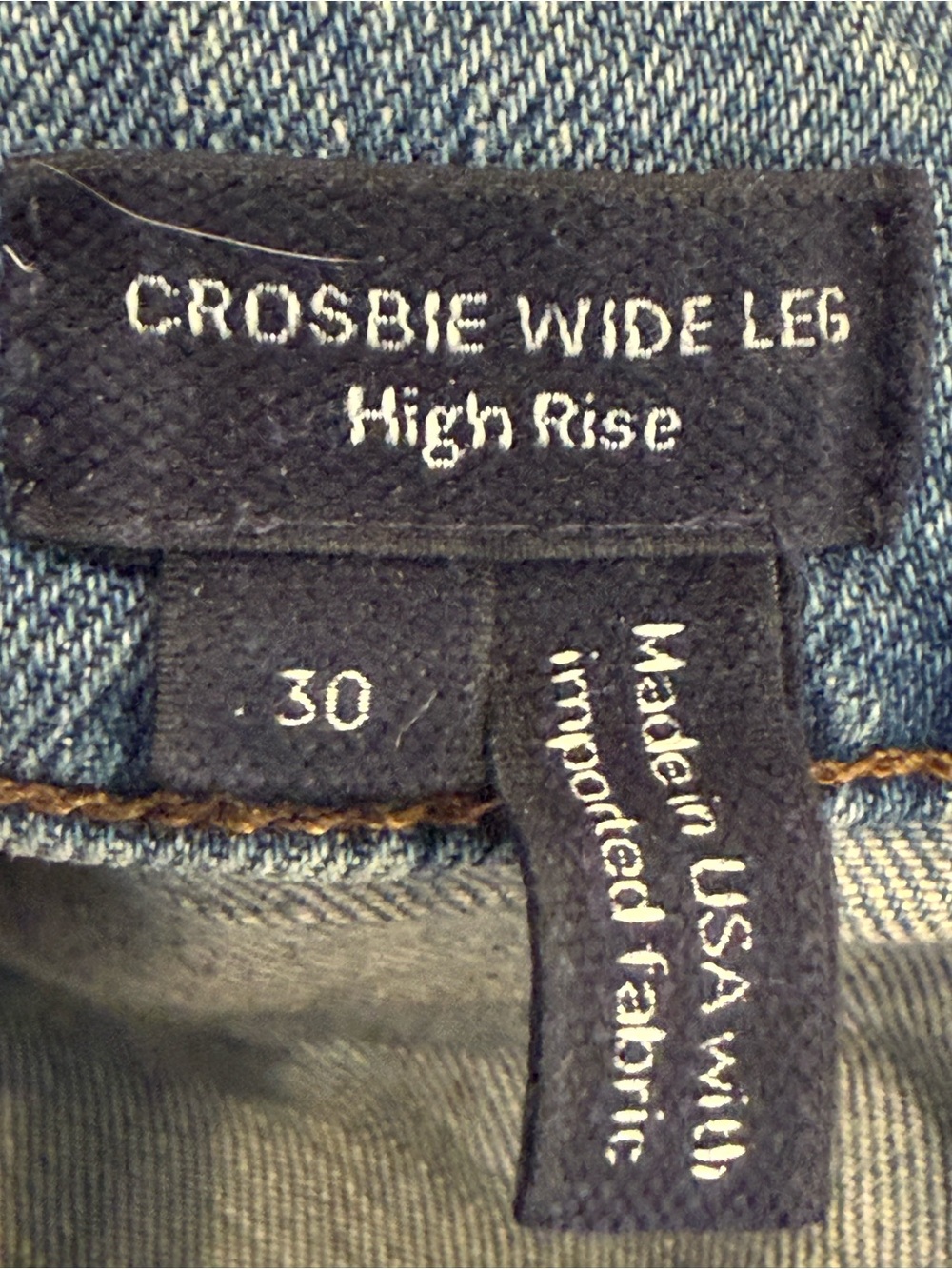 Veronica Beard High-Rise Wide-Leg Medium Wash Crosbie Jeans, Size 30 - Picture 5 of 6